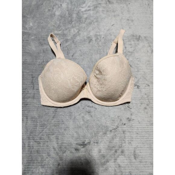 Wacoal Lace Finesse T-Shirt Bra 853201 Beige 32DDD - Picture 1 of 3